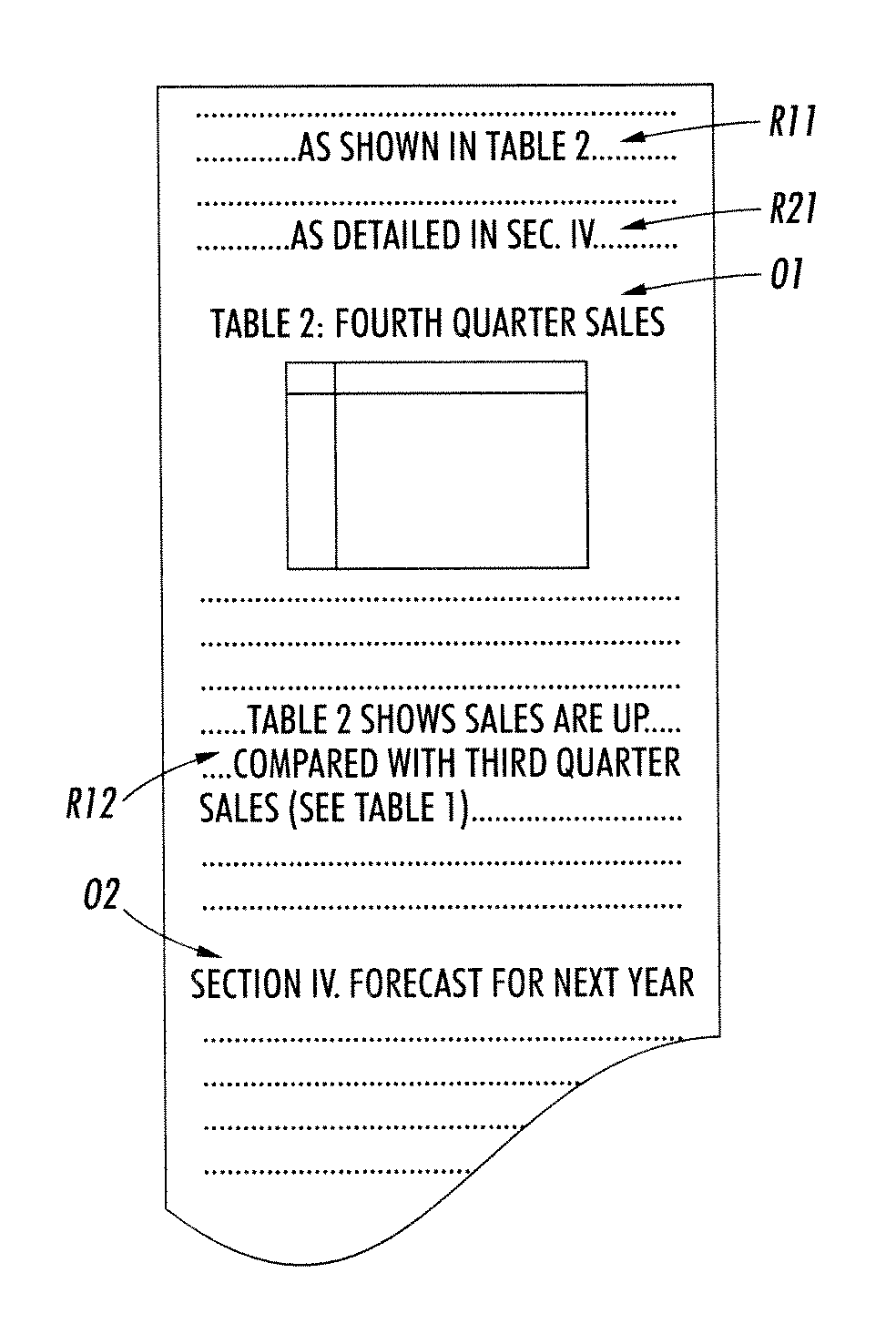 Methods and apparatuses for intra-document reference identification and resolution