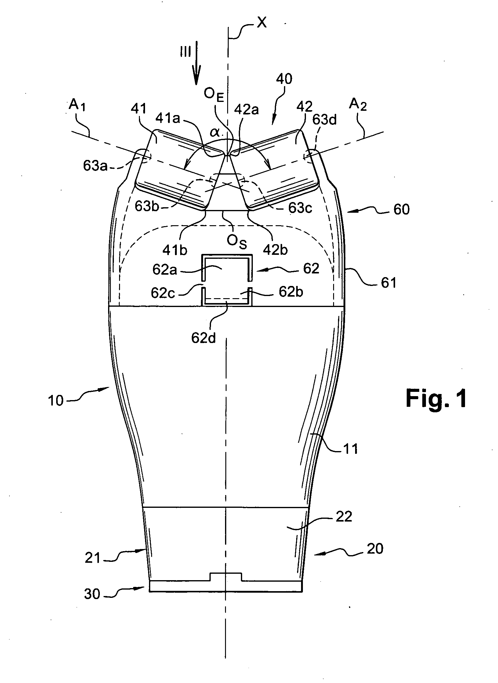 Packaging and applicator unit for a product including a massage device