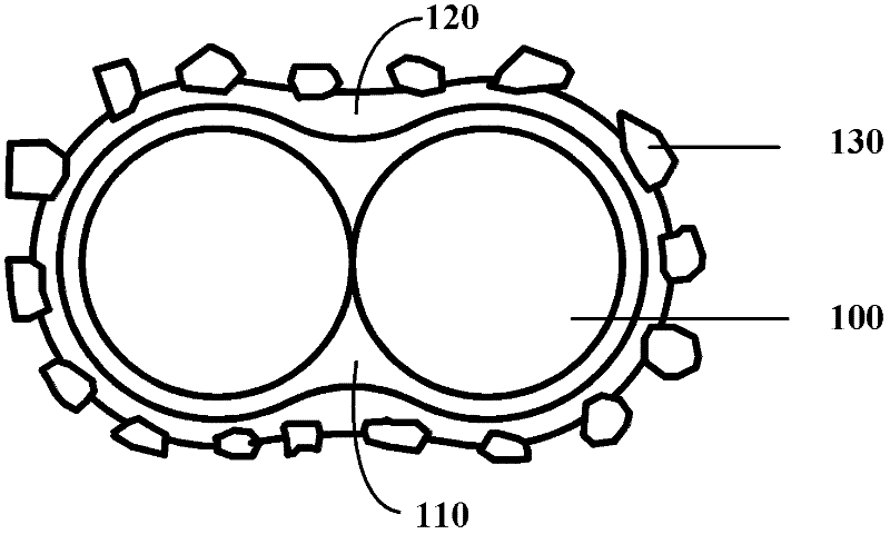 Diamond wire saw with stranded core and manufacturing process thereof