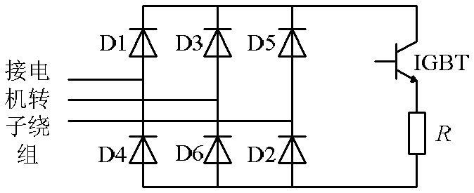 Low-voltage ride-through method for doubly-fed wind turbines