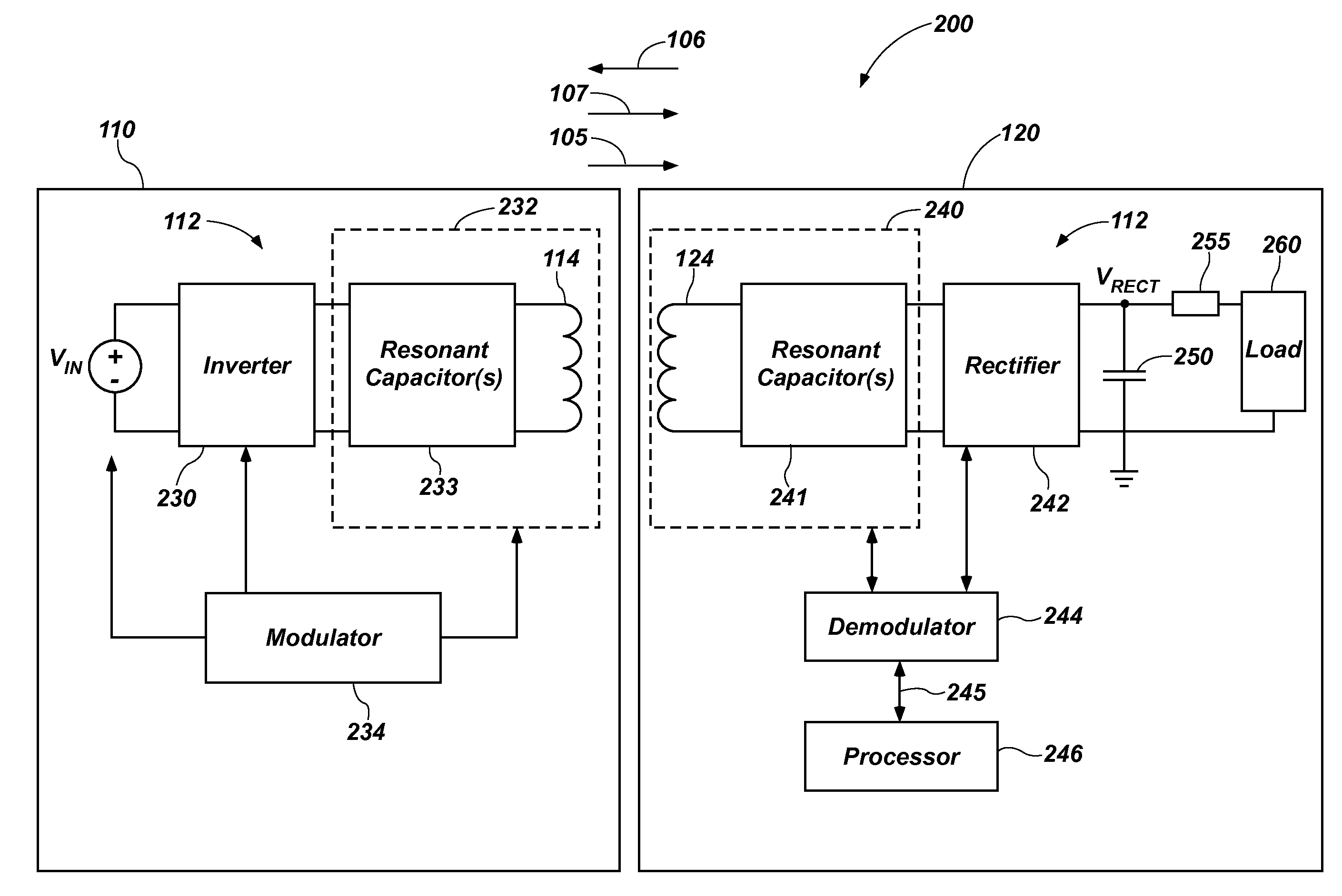 Apparatus, system, and method for back-channel communication in an inductive wireless power transfer system