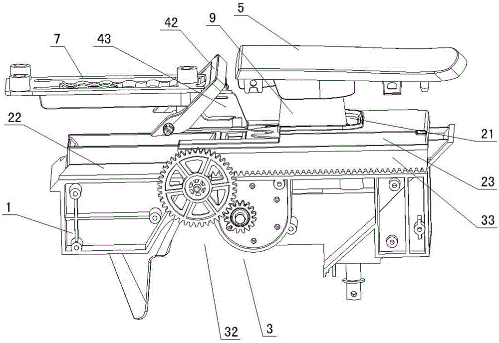 Full-automatic peeling and discharging device for capsule-type box and capsule-type box used by device