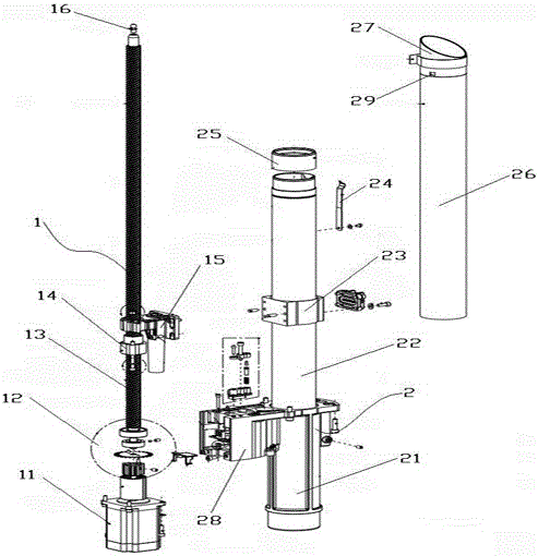 Hosiery machine turning device