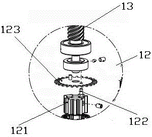 Hosiery machine turning device