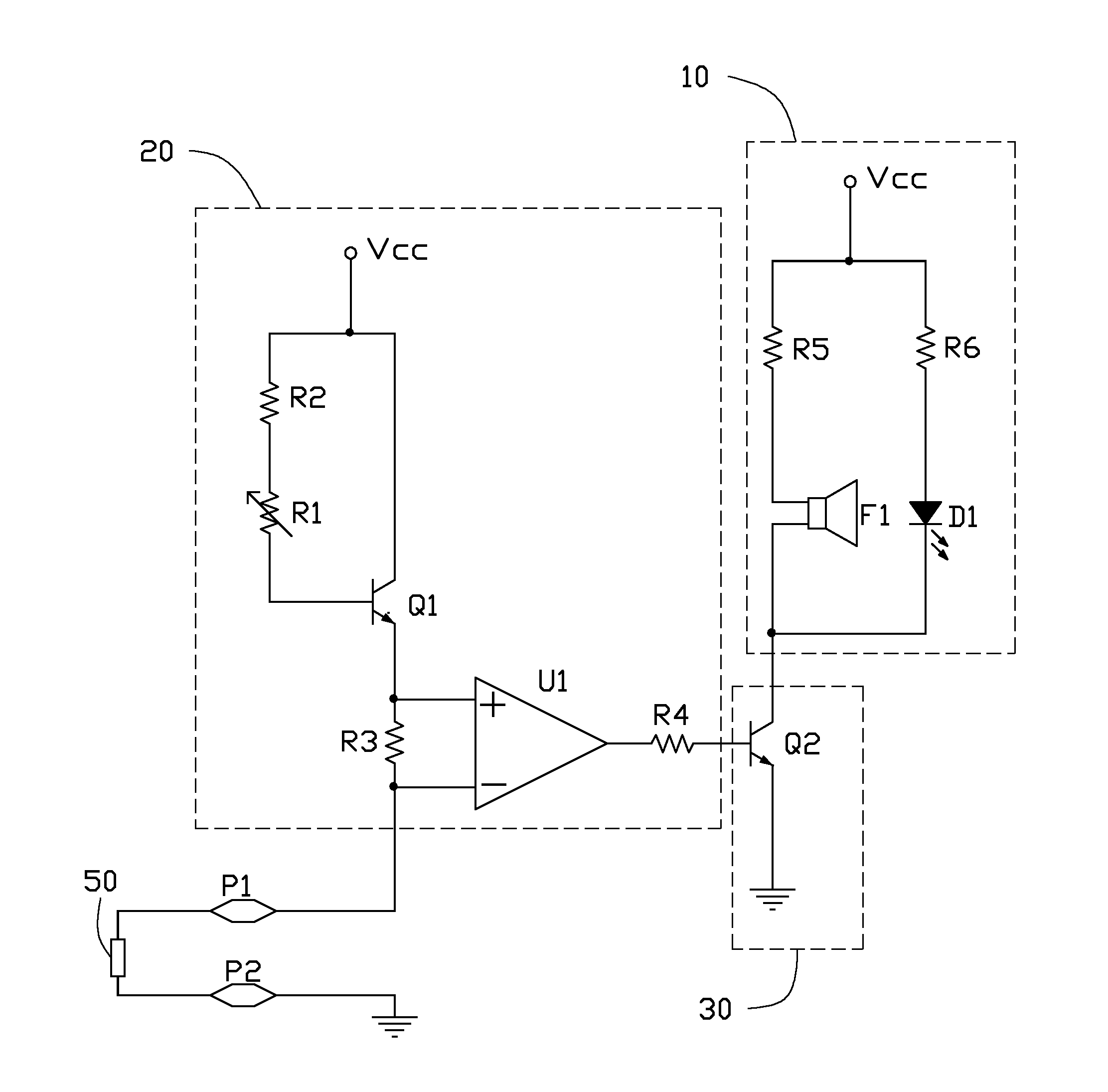 Test circuit for testing short-circuit