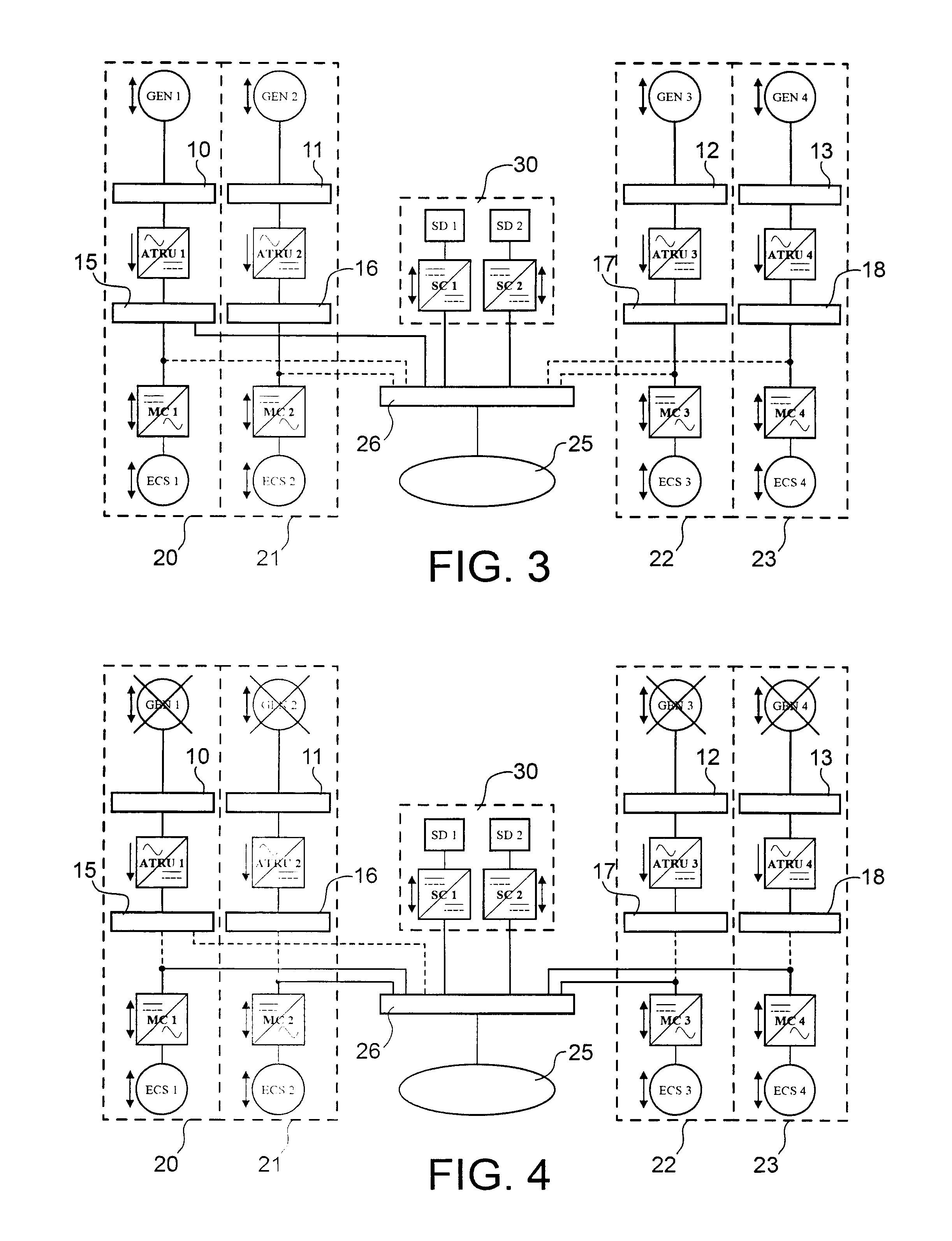 Device and method for generating a back-up electricity supply on board an aircraft