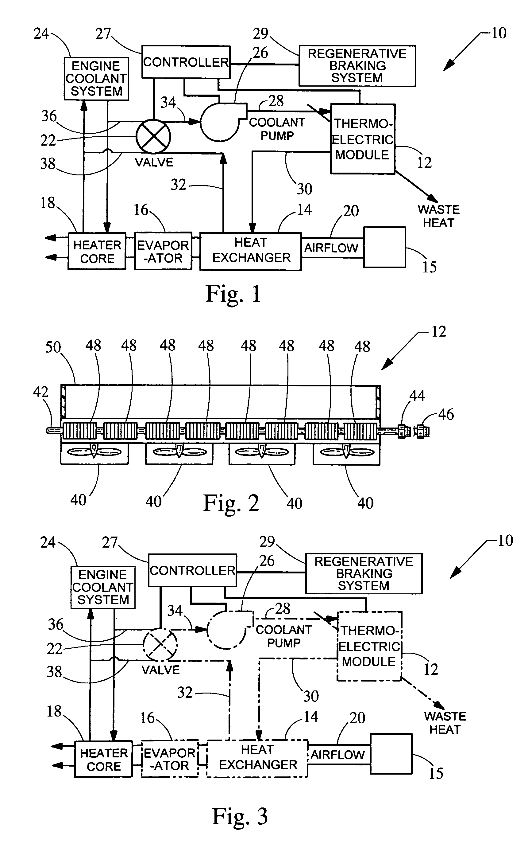Climate control system for hybrid vehicles using thermoelectric devices