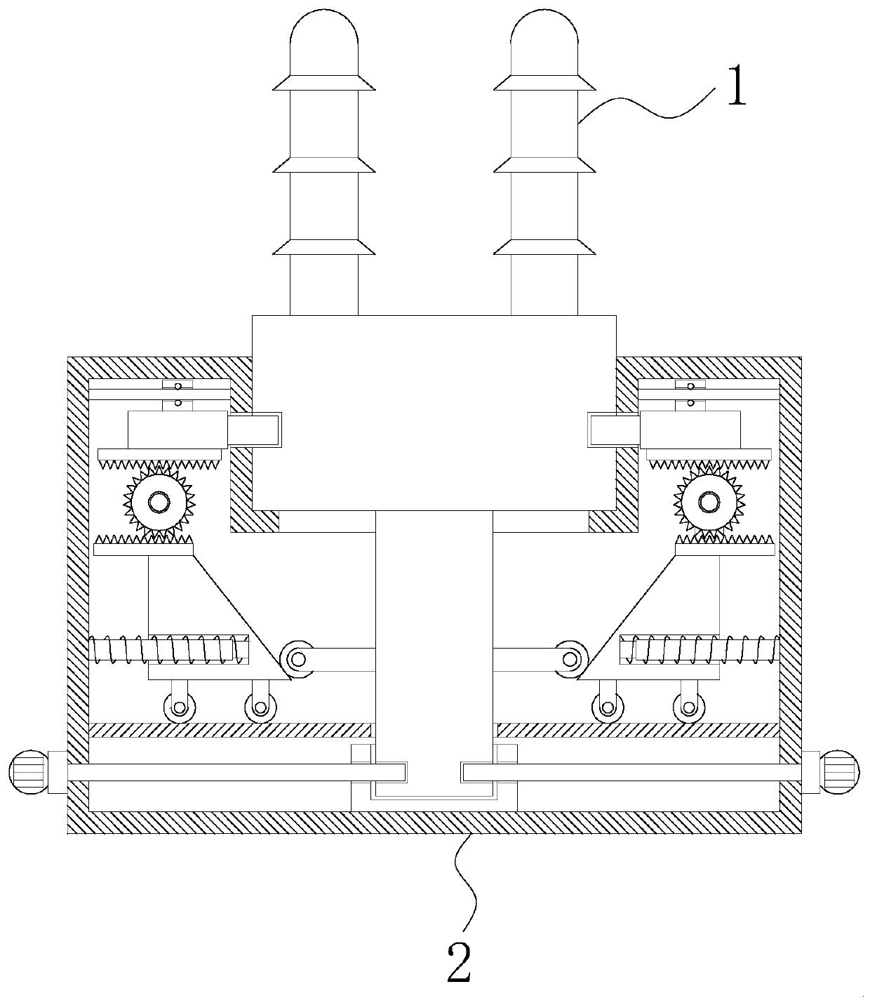 Power transformer with high wire clamping strength