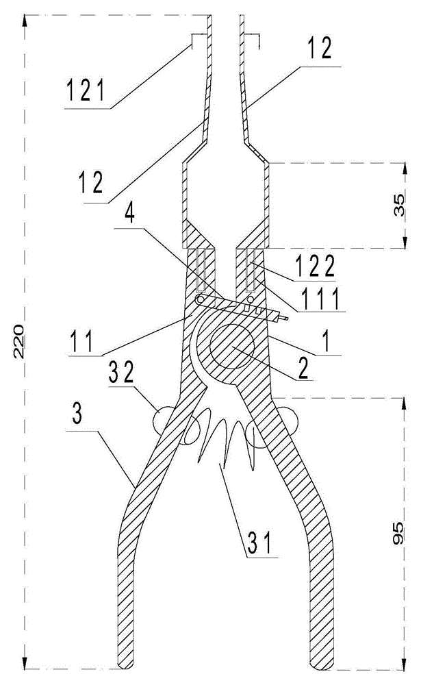 Wire support pliers for secondary cable work