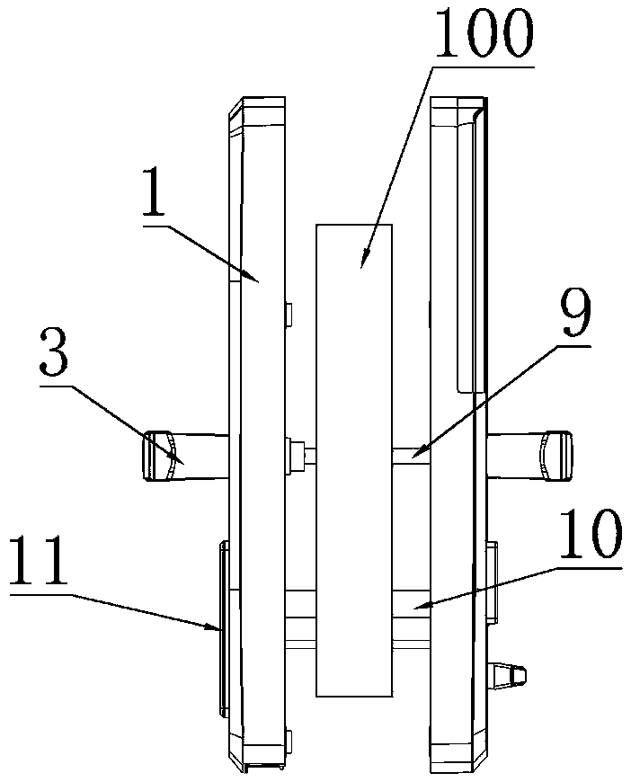 Double-safety door opening structure of intelligent lock
