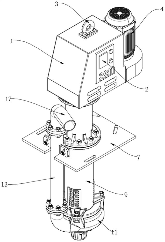 Vertical long-shaft molten salt pump