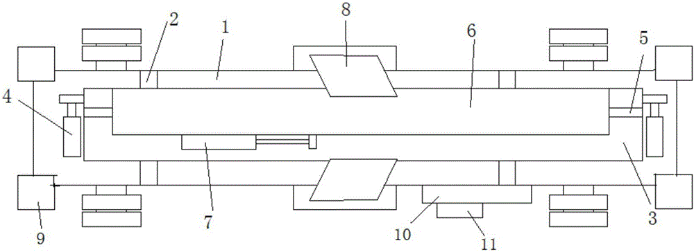 Supporting platform for crane