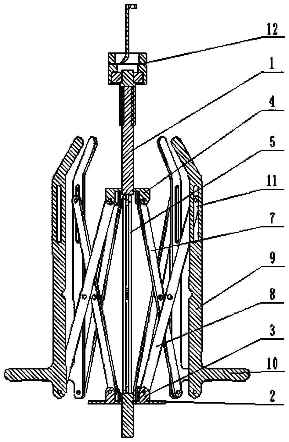 Yarn supporting device for skein rewinding and elastic yarn thermal shrinkage or expansion processing and yarn dyeing method based on yarn supporting device