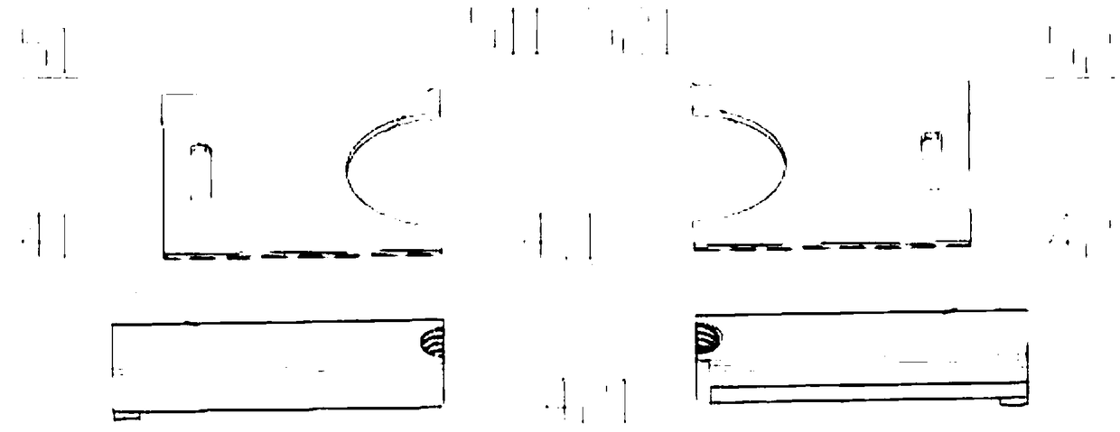 External thread core pulling mold of injection molded protective cover and mold core thread machining method