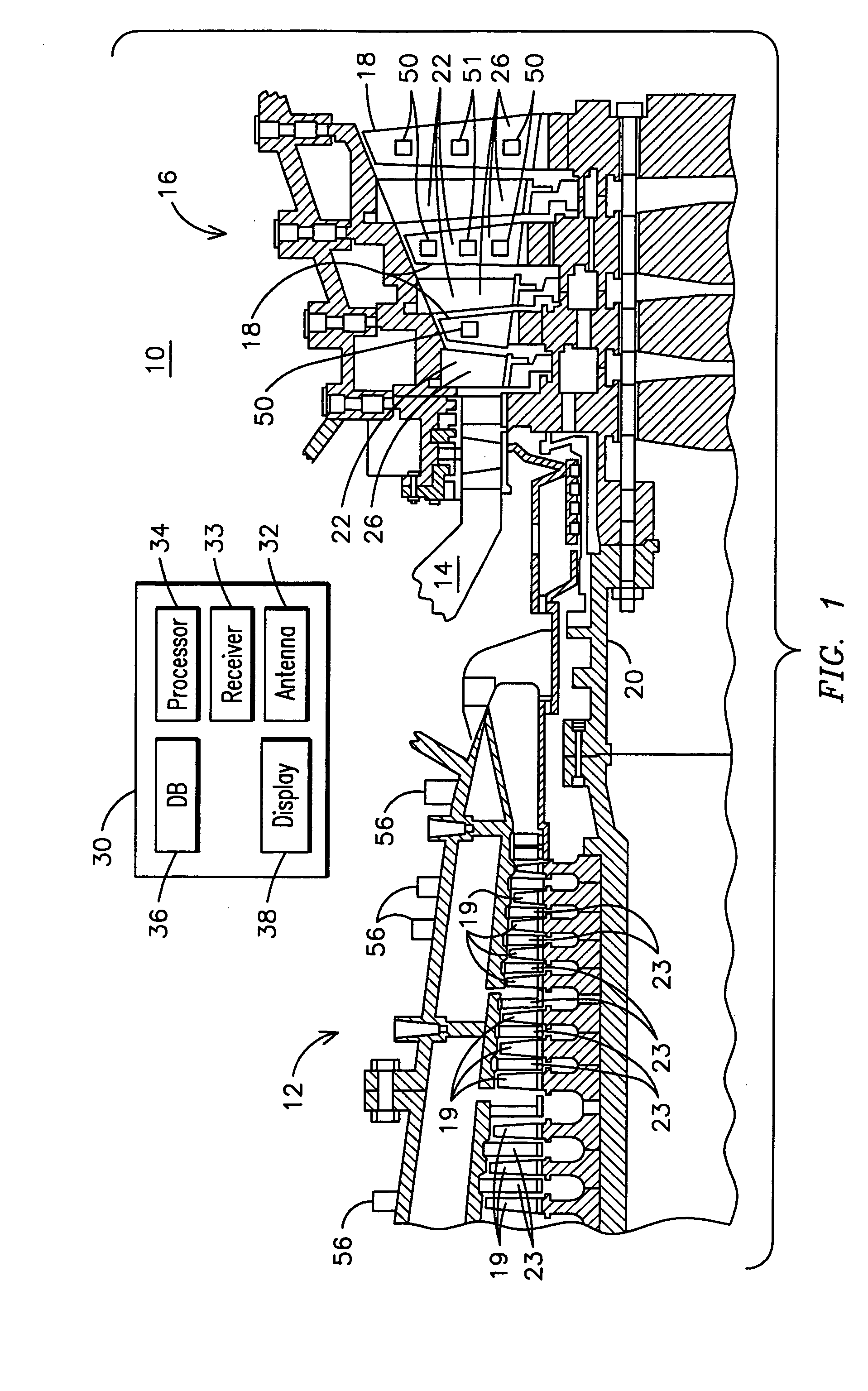 Electrical assembly for monitoring conditions in a combustion turbine operating environment