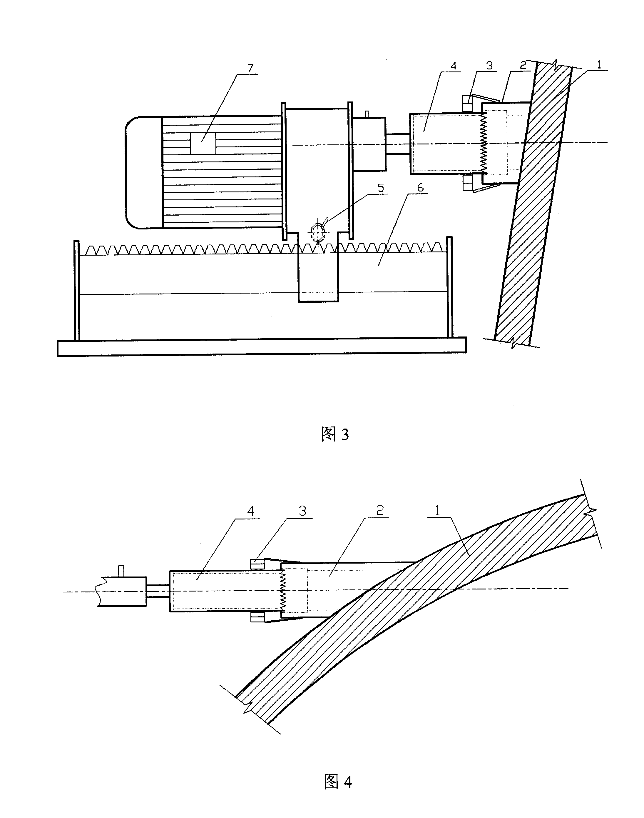 Processing method of blast furnace furnace jacket upper inclined hole