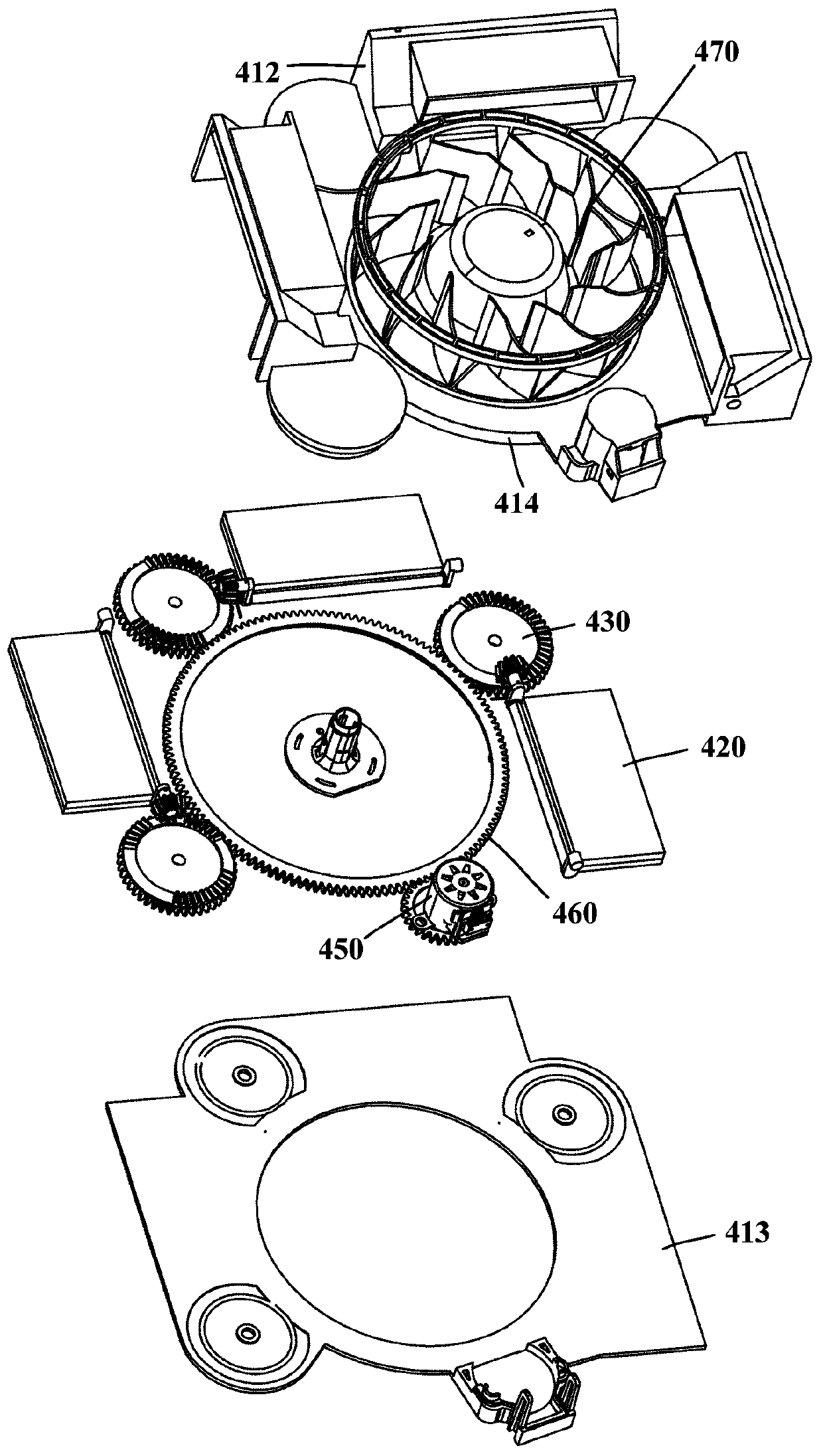 Split air supply device and refrigerator