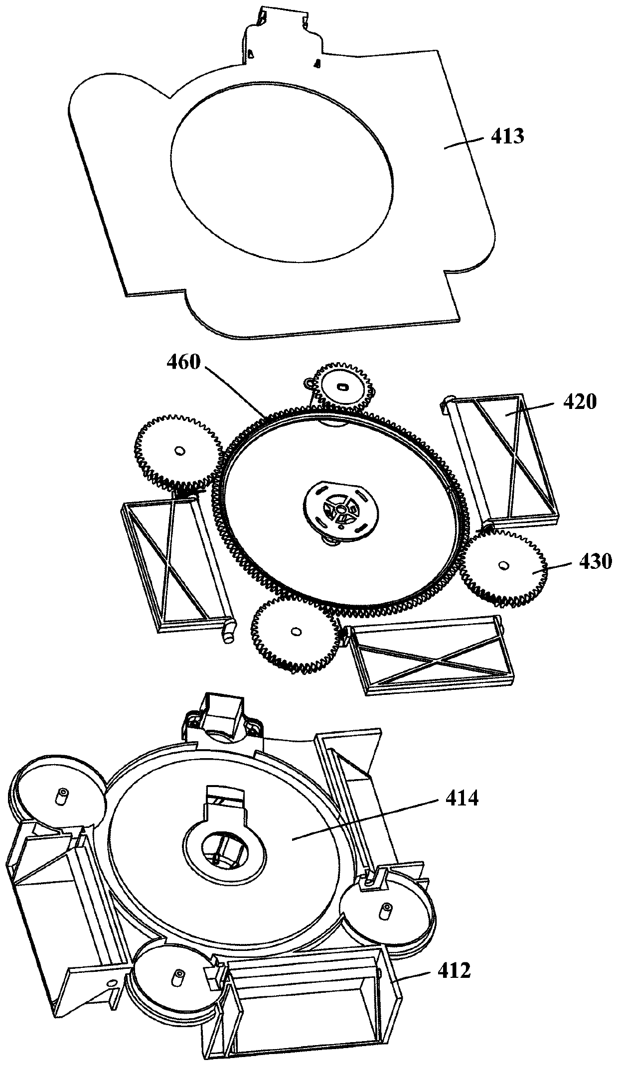 Split air supply device and refrigerator