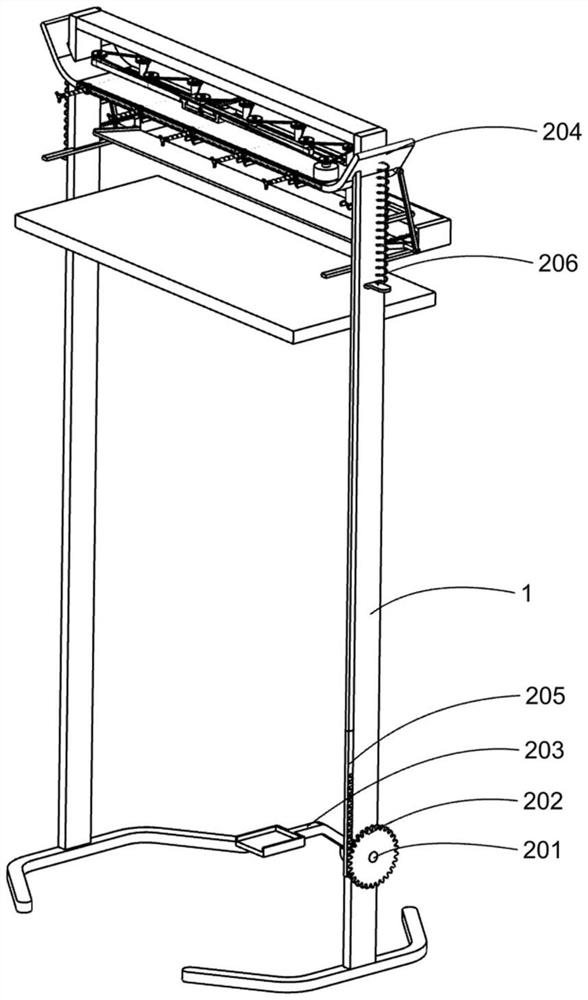 A whole row of screw screwing device for recycling and dismantling of power battery