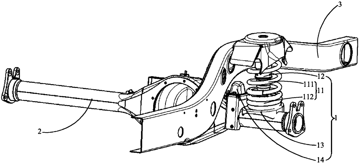 Suspension system assembly and automobile