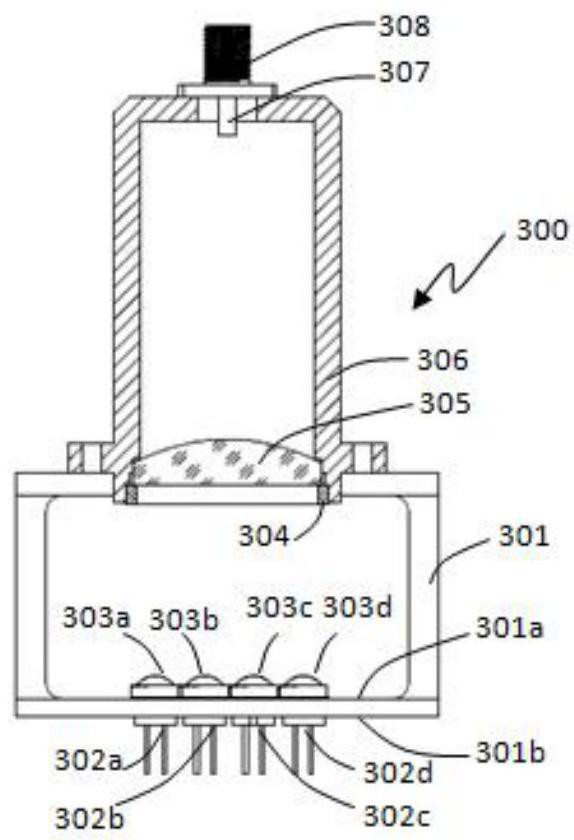 A multi-single-tube semiconductor laser coupling single-core optical fiber installation and adjustment device