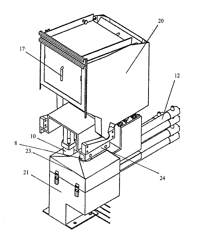 Device for fusing hotmelt glue for products in the tobacco processing industry