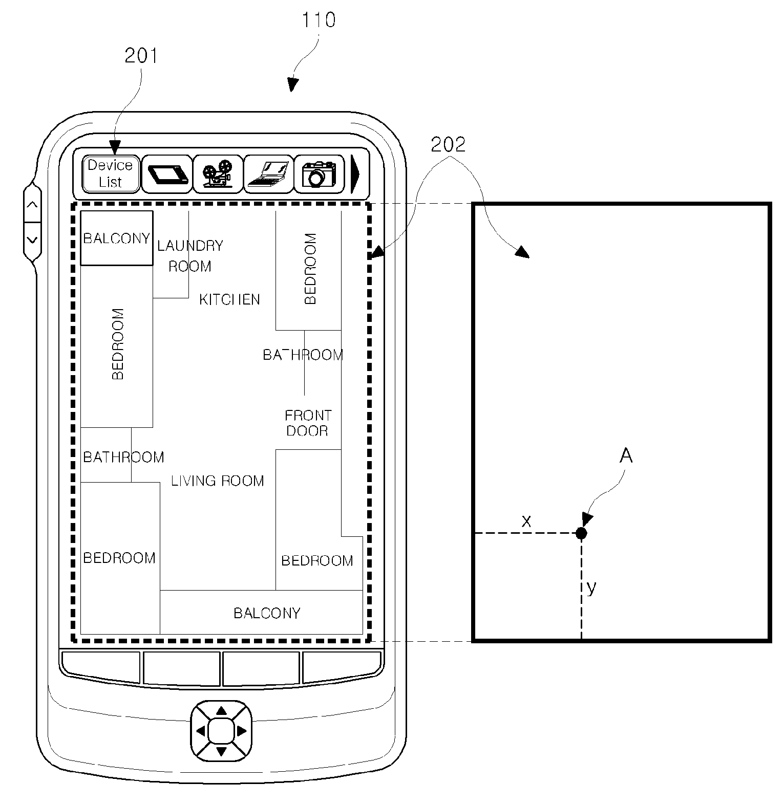 System and method for managing location information for home network