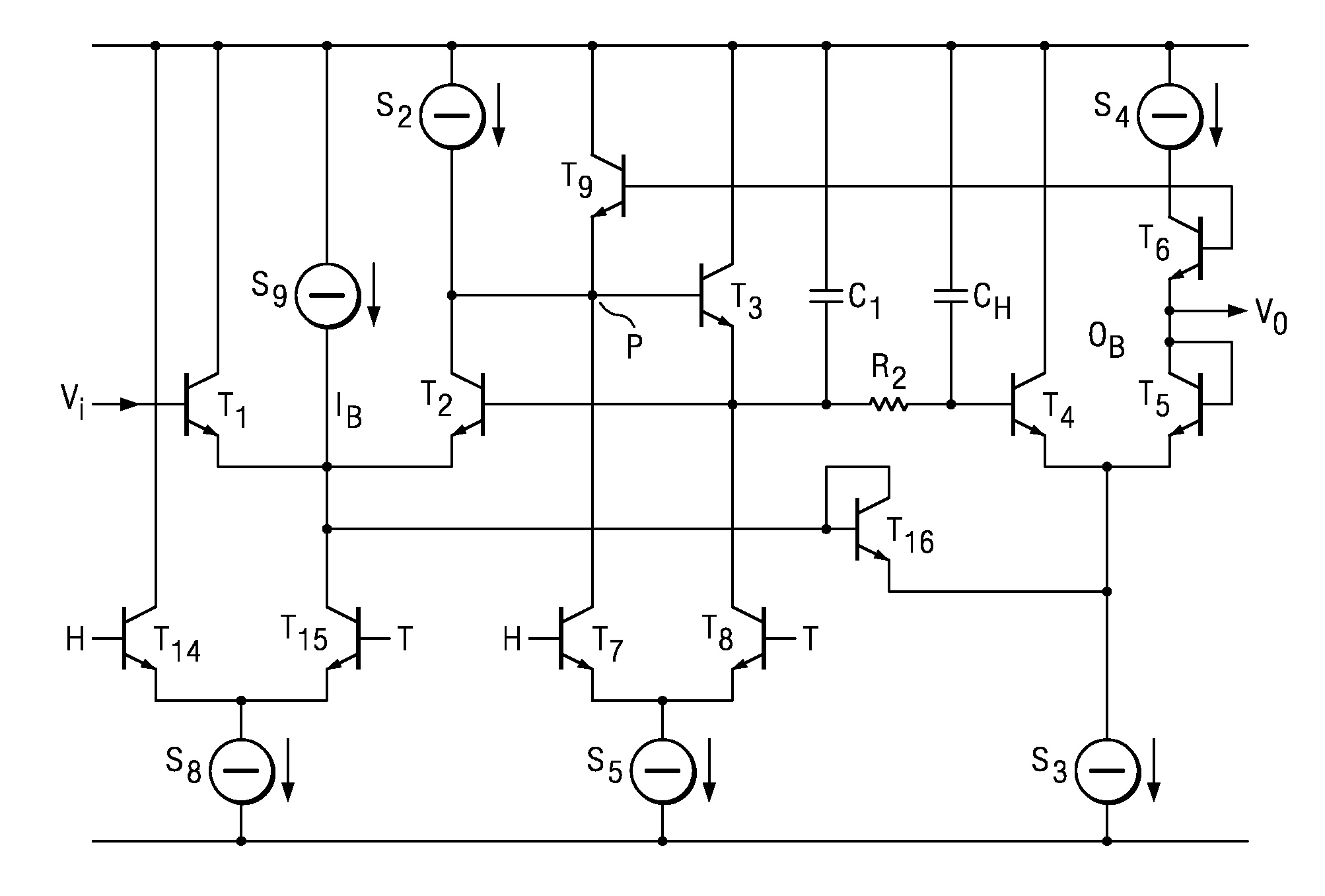 Track-and-hold circuit with low distortion
