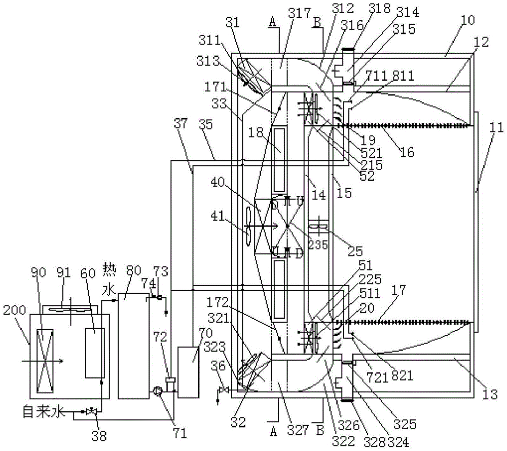 A two-way airflow baking device