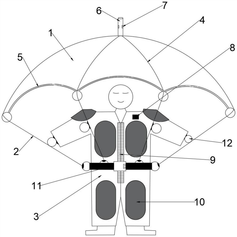 High-altitude emergency escape device