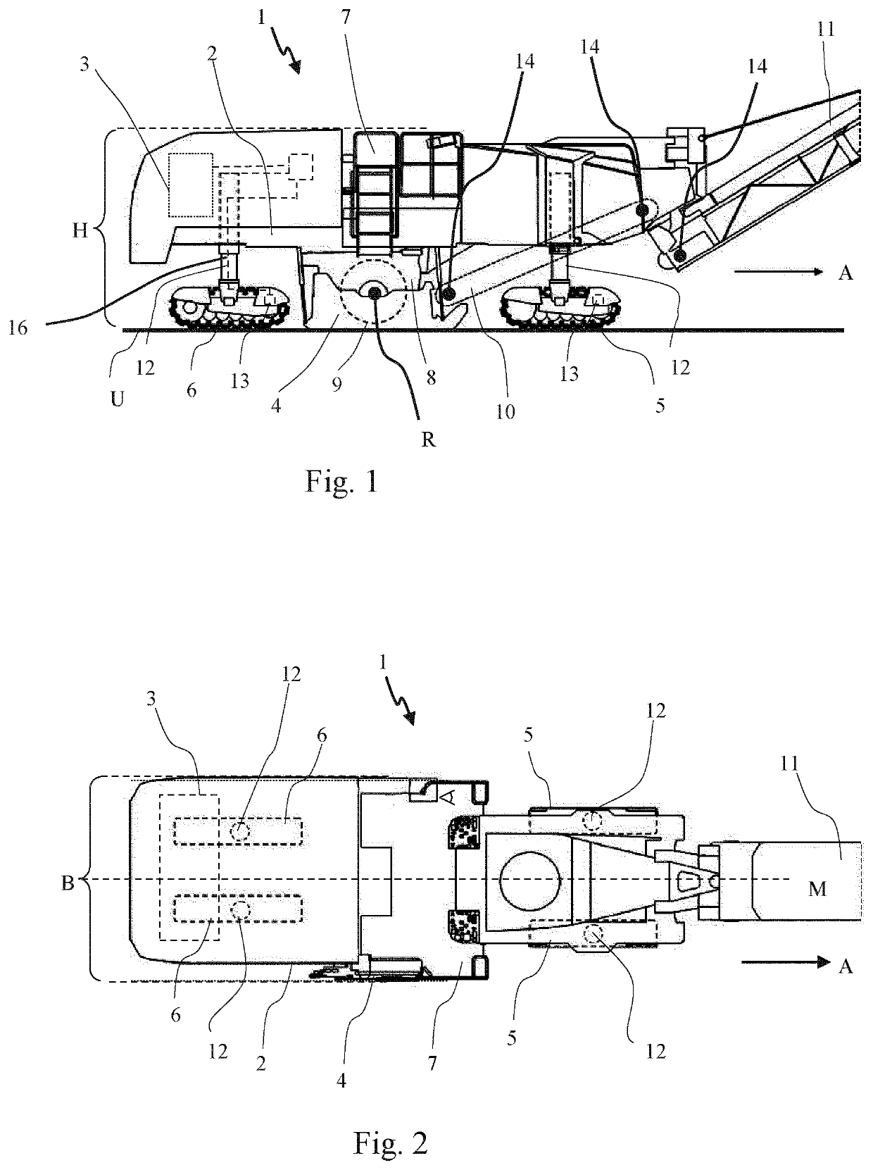 Self-propelled ground milling machine and method for operating a ground milling machine in an emergency mode of operation
