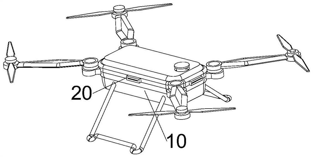 Airbag device of unmanned aerial vehicle
