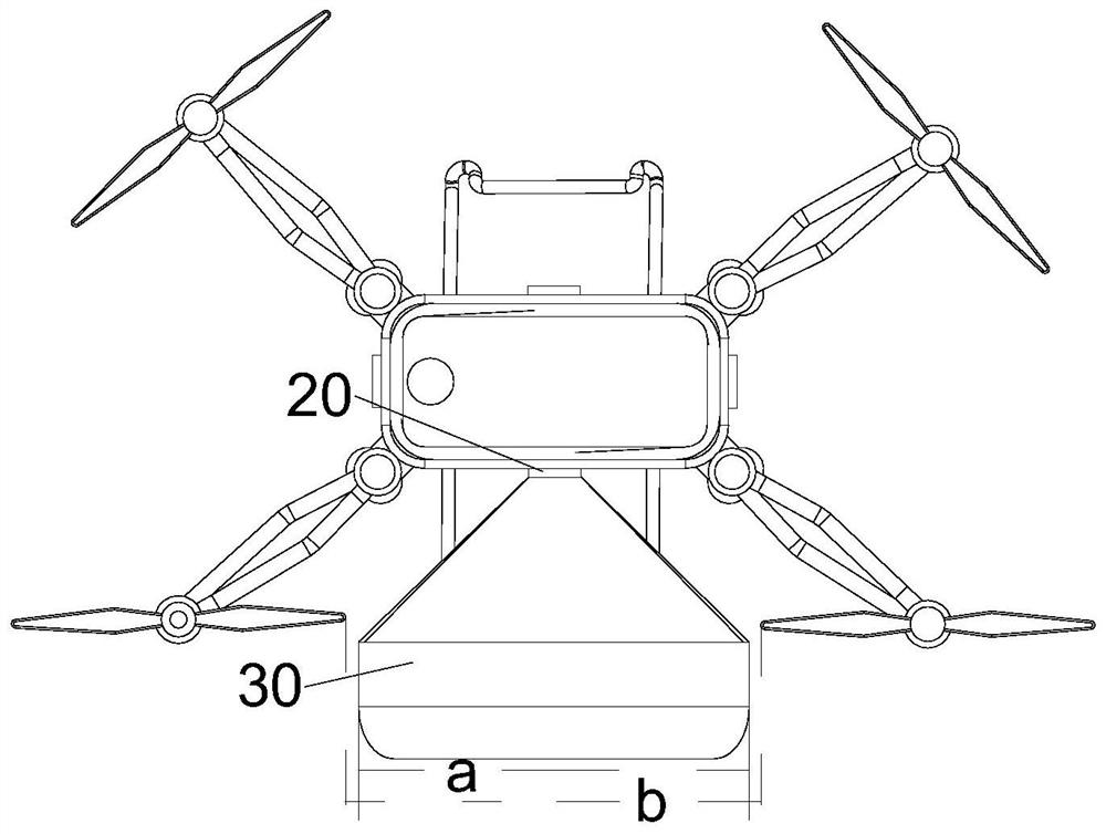 Airbag device of unmanned aerial vehicle