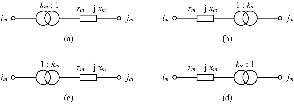 Matlab matrix operation-based admittance matrix calculation method for power flow calculation
