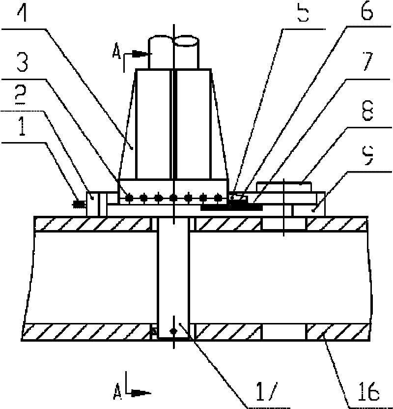 Processing device of rotational platform hole