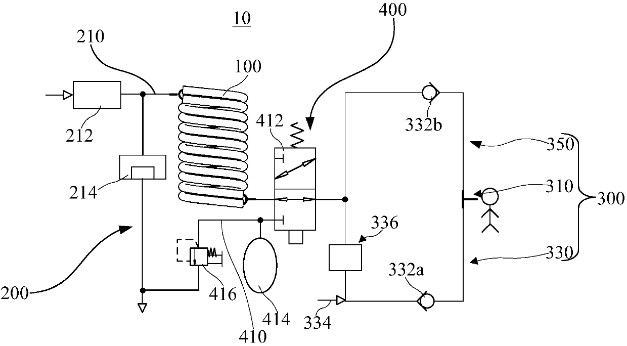 Anesthesia machine and its breathing system