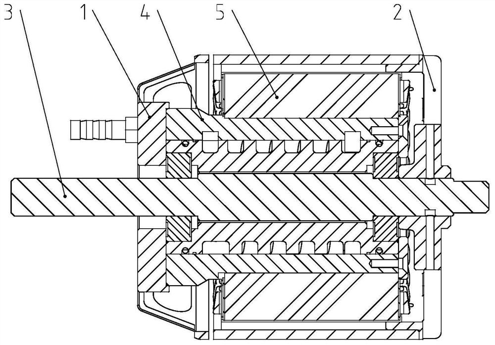 Water-cooled outer rotor motor