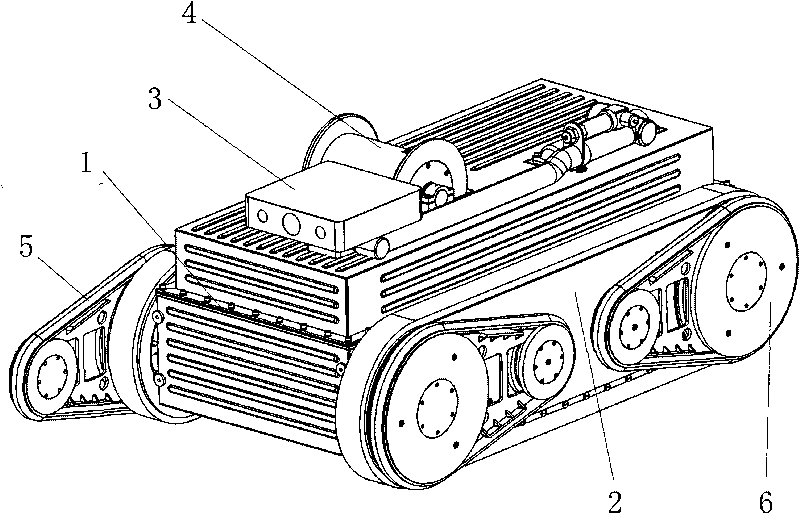 Search and rescue robot used in pit
