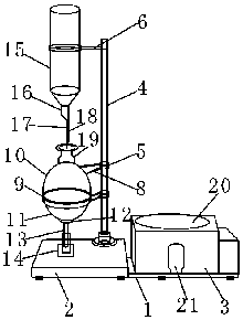 Device and method for producing graphene perovskite nano-film