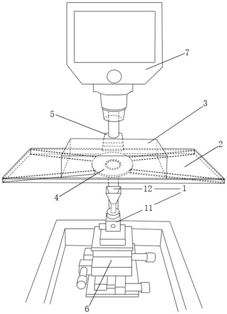 Millimeter wave cell radiation experimental apparatus assembled with planar choke ring