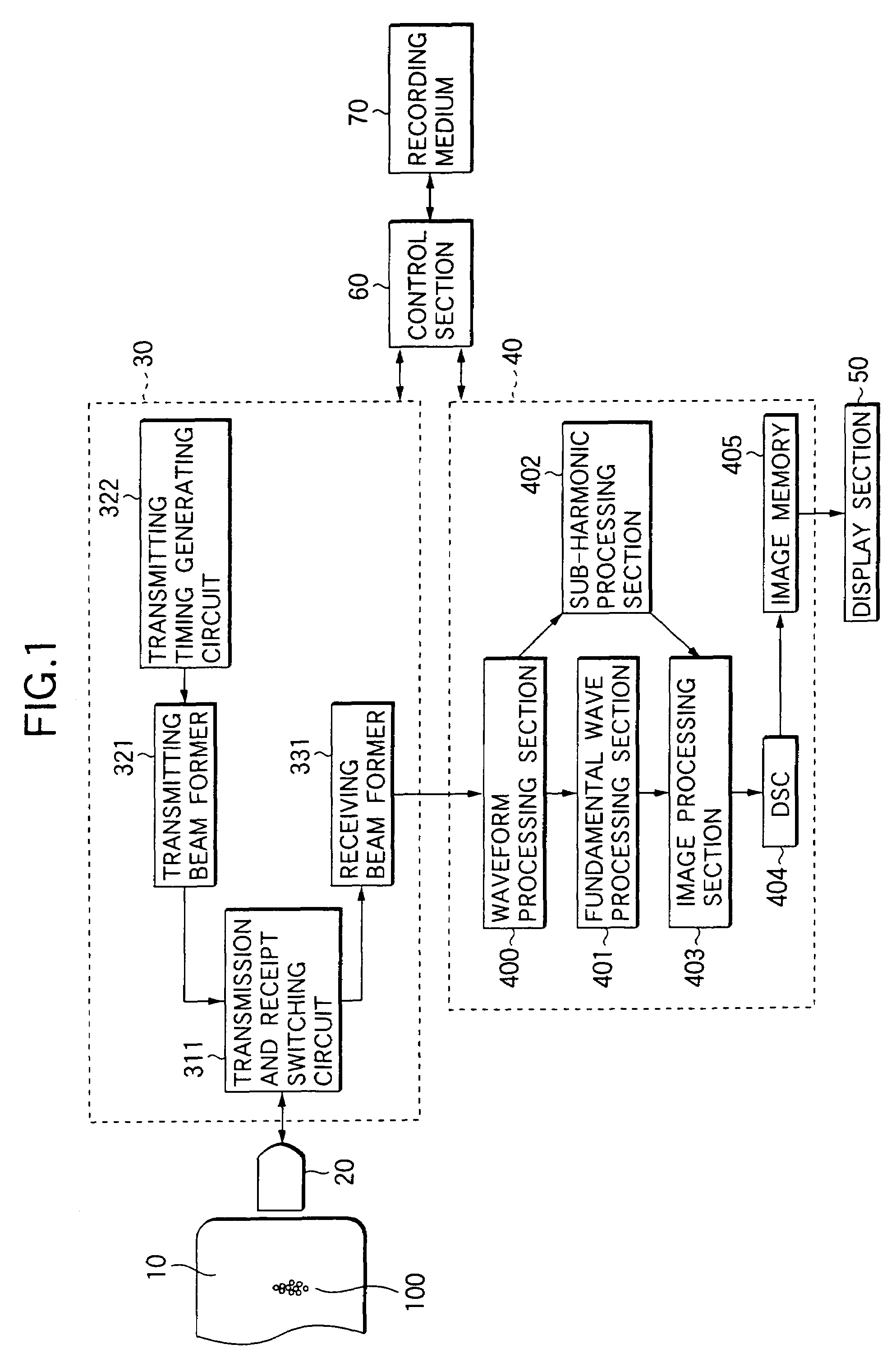 Ultrasonic scatterer, ultrasonic imaging method and ultrasonic imaging apparatus