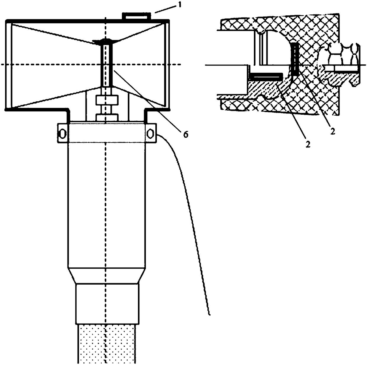 Conductor temperature measurement type T-shaped cable joint device