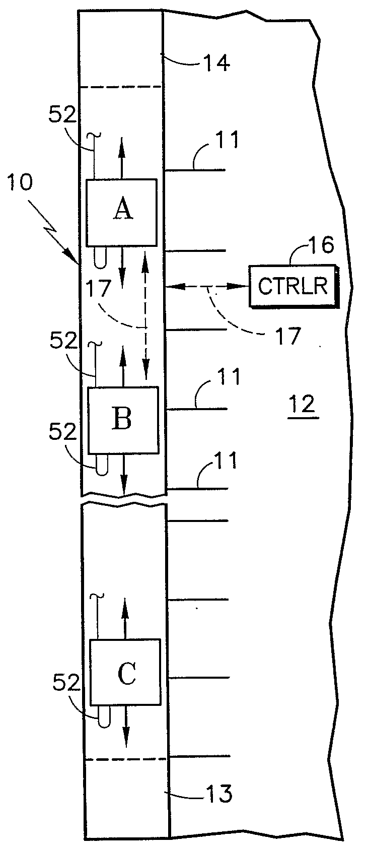 Operating less than all of multiple cars in a hoistway following communication failure between some or all cars