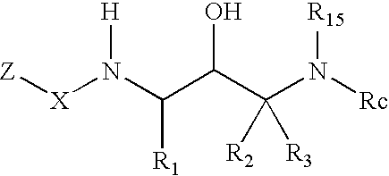 Acetyl 2-hydroxy-1, 3-diaminoalkanes