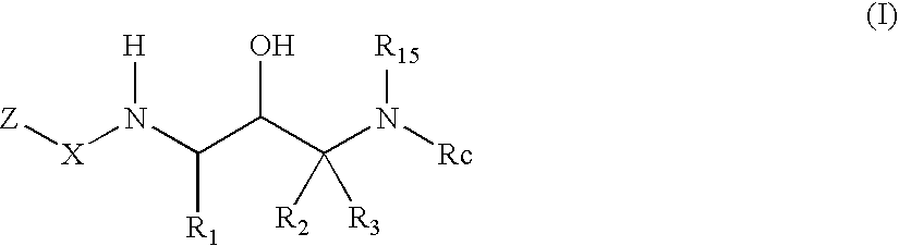 Acetyl 2-hydroxy-1, 3-diaminoalkanes