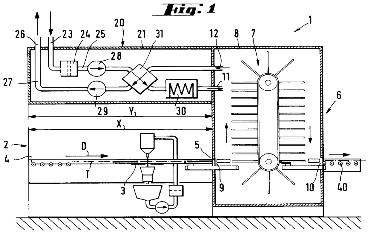 Apparatus for coating board-shaped articles, especially printed circuit boards