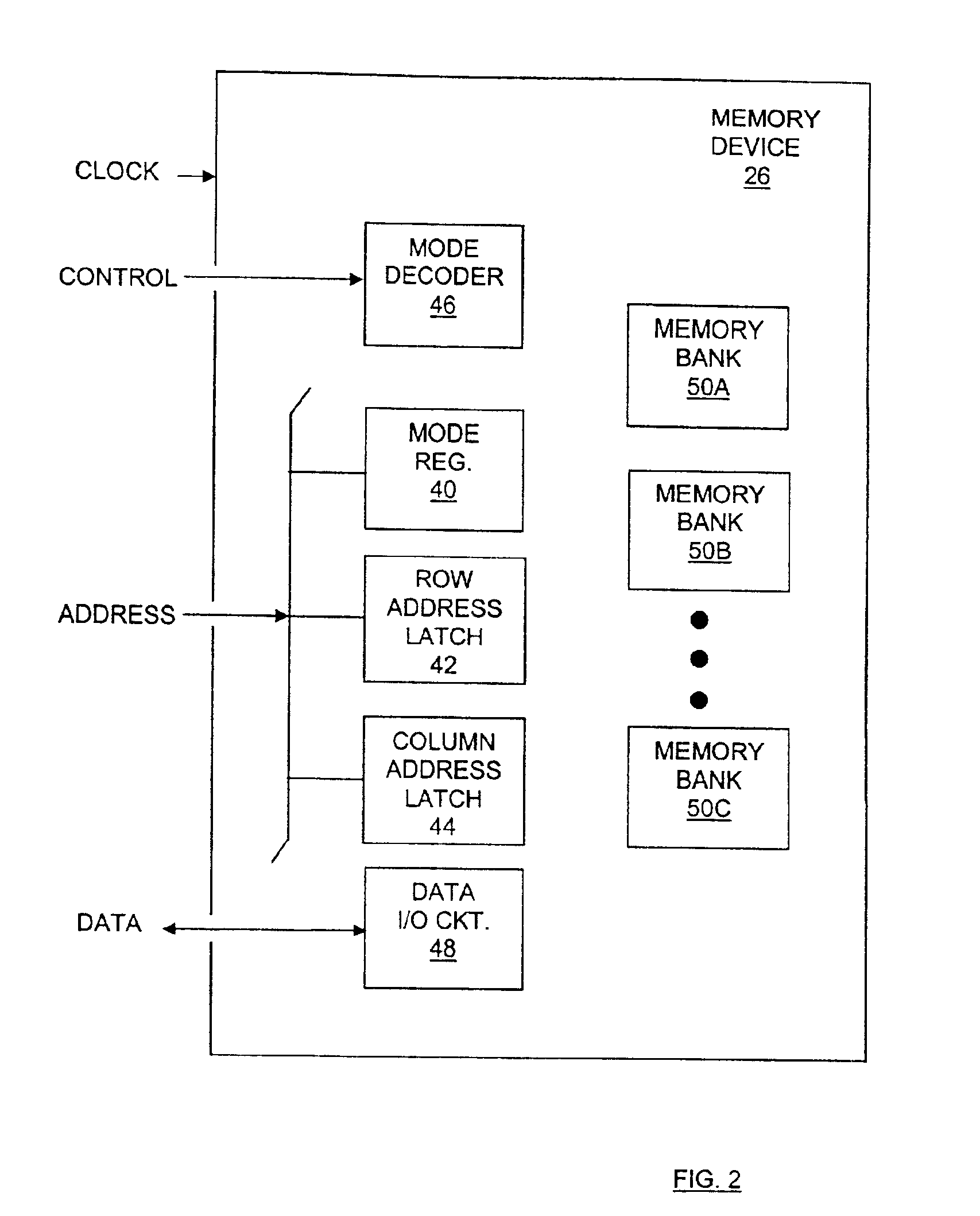 Memory device test system and method