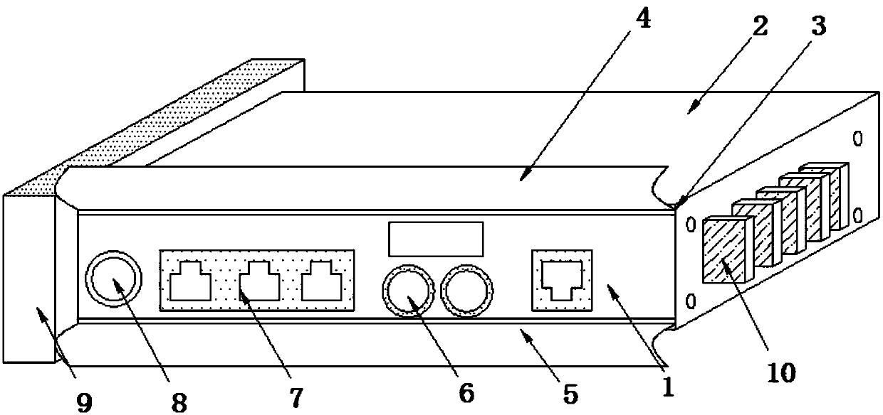 Heat leading-out device of cabinet