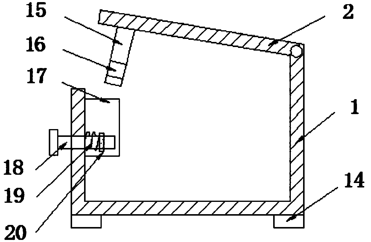 Heat leading-out device of cabinet