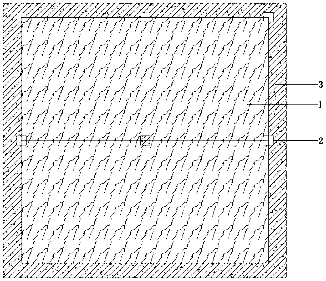 Horizontal splicing and installation structure and installation method of fabricated floor finish surface